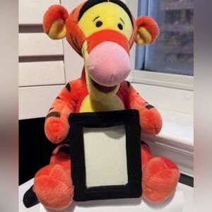 🧡🐯 Vintage Rare Disney Tigger Plush Photo Frame 🧡🐯